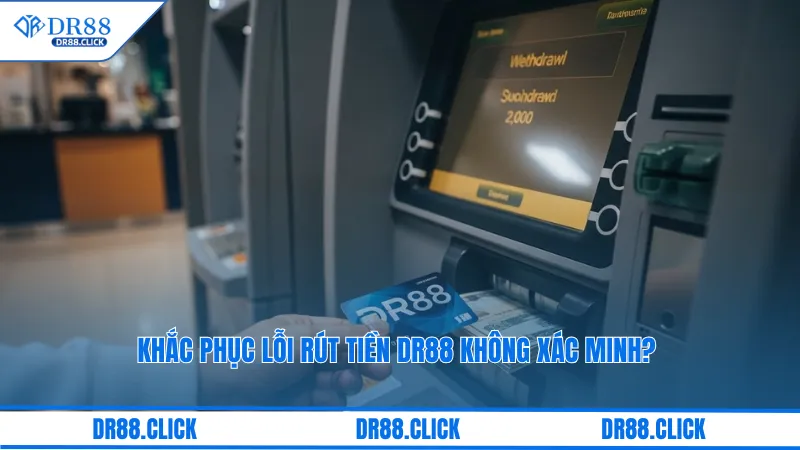 Khắc Phục Lỗi Rút Tiền DR88 Không Xác Minh?